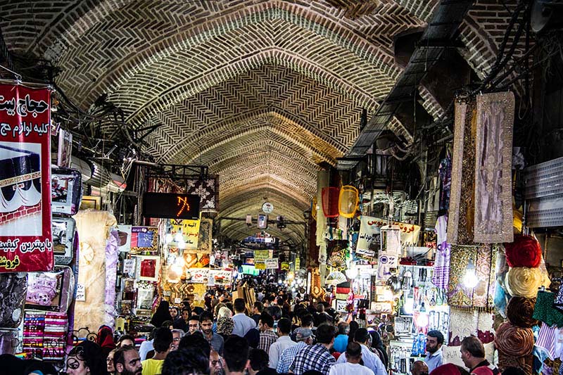 People Shopping Inside Tehran Grand Bazaar Photo Madi Jahangir